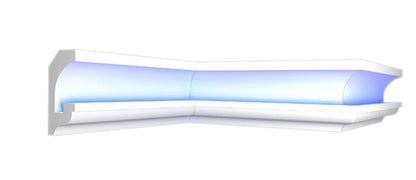 18 Meter LED Indirekte Beleuchtung Lichtprofile Wand Stuckleiste Beleuchtung BL 12