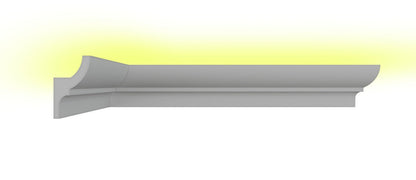 8 Meter LED Indirekte Beleuchtung Lichtprofile Wand Stuckleiste Beleuchtung BL 16