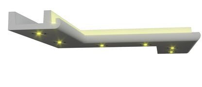 20 Meter LED Indirekte Beleuchtung Lichtprofile Wand Stuckleiste Beleuchtung BL 18