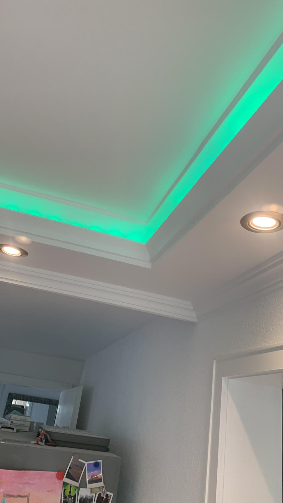 2 m LED Indirekte Beleuchtung Lichtprofile Wand Stuckleiste Beleuchtung BL 02