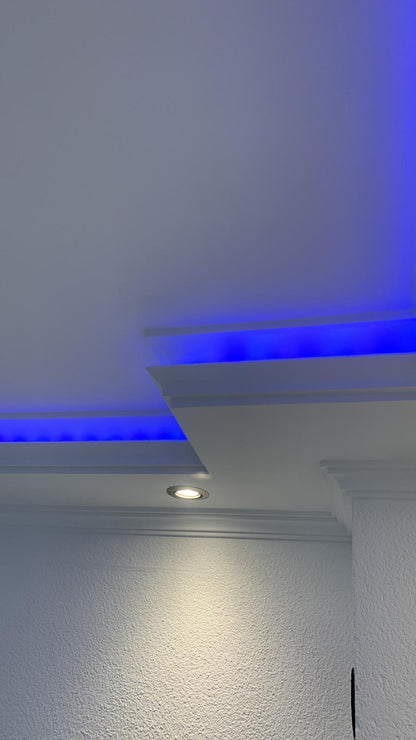 2 m LED Indirekte Beleuchtung Lichtprofile Wand Stuckleiste Beleuchtung BL 02