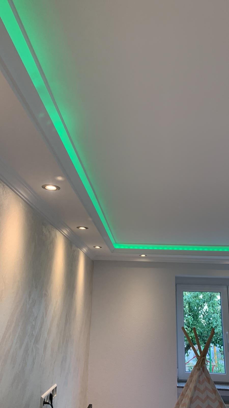 18 Meter LED Indirekte Beleuchtung Lichtprofile Wand Stuckleiste Beleuchtung BL 19