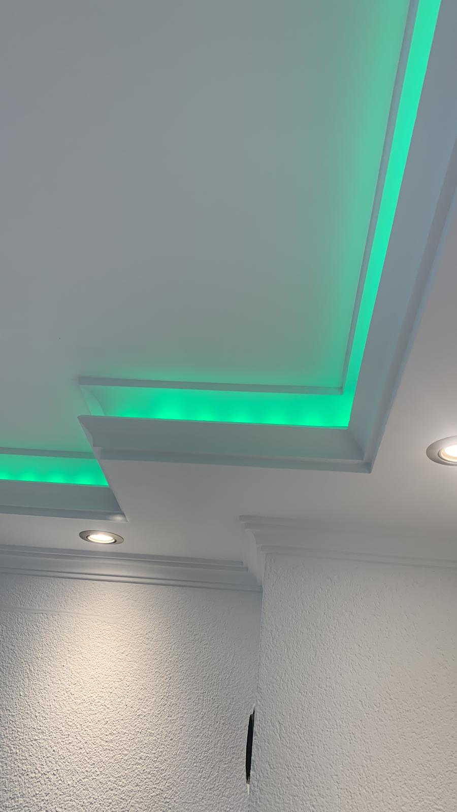 18 Meter LED Indirekte Beleuchtung Lichtprofile Wand Stuckleiste Beleuchtung BL 19
