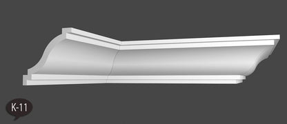 12 Meter Zierleiste Stuckprofile Styroporleisten Zierprofil  (100x100mm) K 11