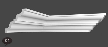 24 Meter Zierleiste Stuckprofile Styroporleisten Zierprofil  (100 x 100mm) K 1