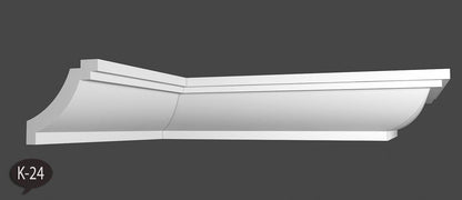 8 Meter Zierleiste Stuckprofile Styroporleisten Zierprofil  (55x55mm) K 24