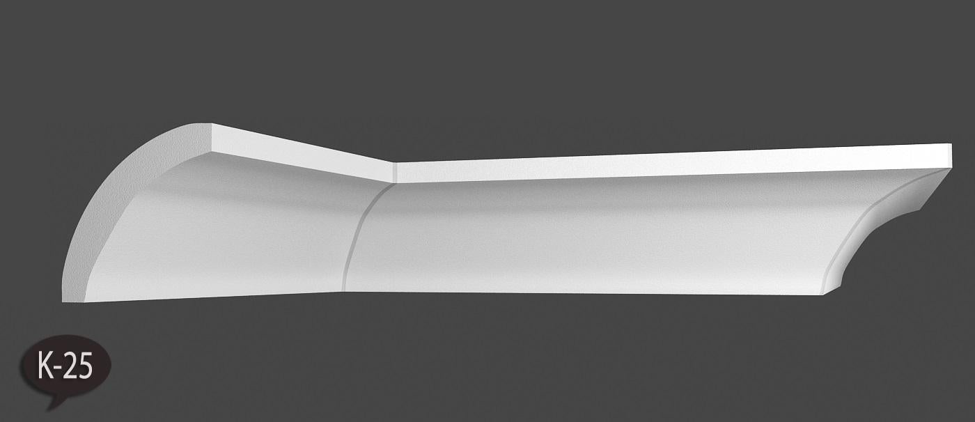 8 Meter Zierleiste Stuckprofile Styroporleisten Zierprofil  (65x65mm) K 25