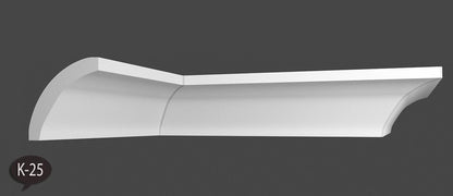 8 Meter Zierleiste Stuckprofile Styroporleisten Zierprofil  (65x65mm) K 25