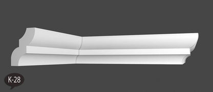 40 Meter Zierleiste Stuckprofile Styroporleisten Zierprofil  (40x35mm) K 28