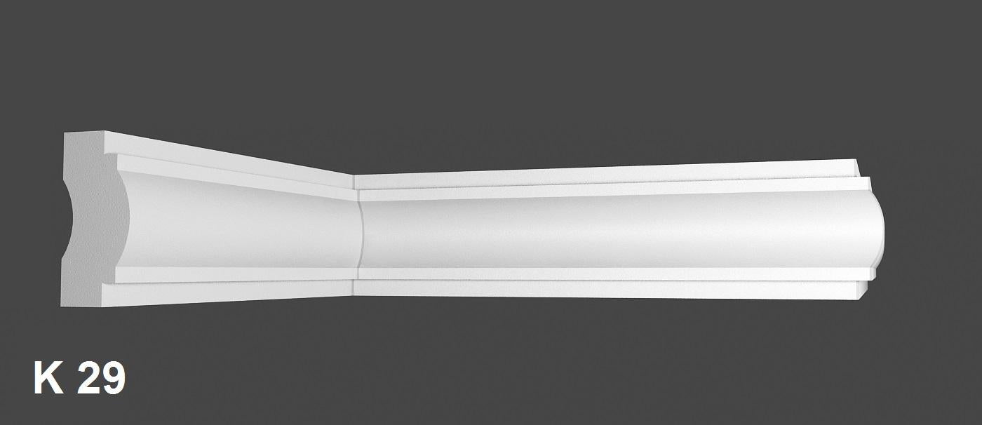 70 Meter Zierleiste Stuckprofile Styroporleisten Zierprofil  (40x18mm) K 29