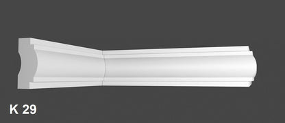 70 Meter Zierleiste Stuckprofile Styroporleisten Zierprofil  (40x18mm) K 29