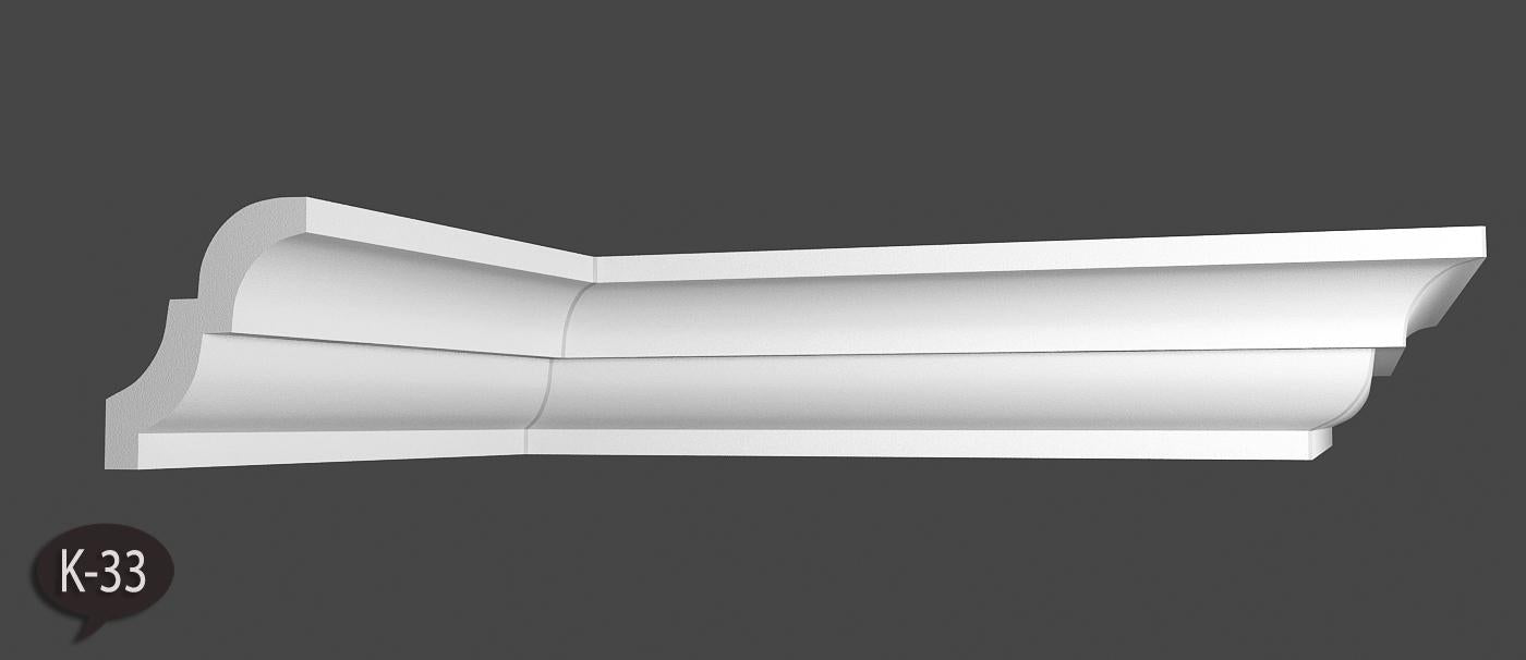 18 Meter Zierleiste Stuckprofile Styroporleisten Zierprofil  (60x70mm) K 33