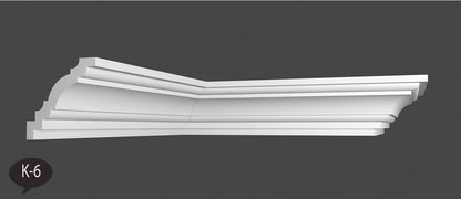12 Meter Zierleiste Stuckprofile Styroporleisten Zierprofil  (100x100mm) K 6