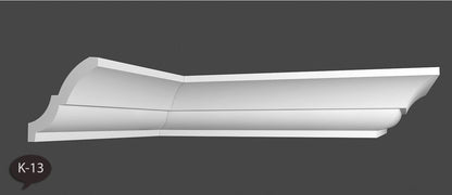 12 Meter Zierleiste Stuckprofile Styroporleisten Zierprofil  (100x100mm) K 13