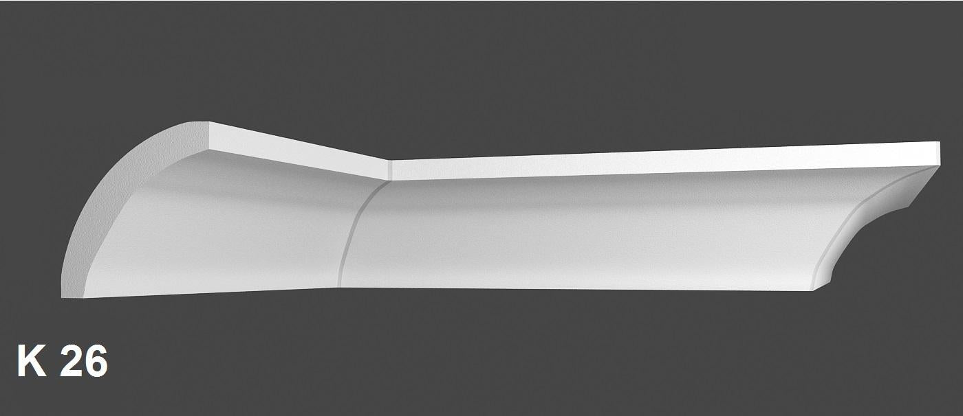 8 Meter Zierleiste Stuckprofile Styroporleisten Zierprofil  (50x50mm) K 26
