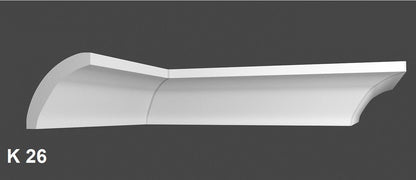 8 Meter Zierleiste Stuckprofile Styroporleisten Zierprofil  (50x50mm) K 26