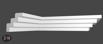 18 Meter Zierleiste Stuckprofile Styroporleisten Zierprofil  (50x50mm) Z 18