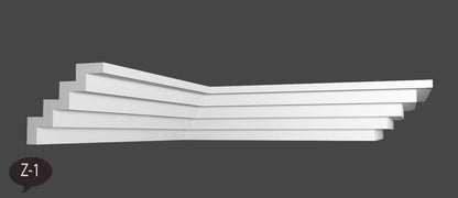 12 Meter Zierleiste Stuckprofile Styroporleisten Zierprofil  (90x90mm) Z 1