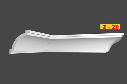 8 Meter Zierleiste Stuckprofile Styroporleisten Zierprofil  (80x85mm) Z 20