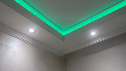 18 Meter LED Indirekte Beleuchtung Lichtprofile Wand Stuckleiste Beleuchtung BL 19