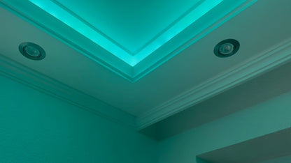 8 Meter LED Indirekte Beleuchtung Lichtprofile Wand Stuckleiste Beleuchtung BL 02