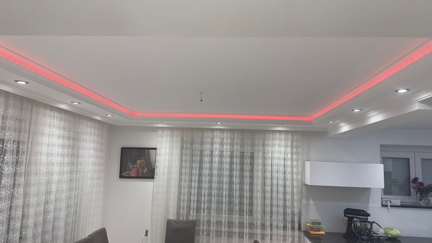 2 m LED Indirekte Beleuchtung Lichtprofile Wand Stuckleiste Beleuchtung BL 02