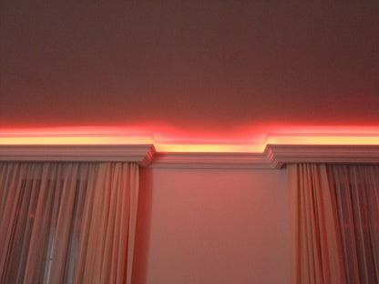 12 Meter LED Indirekte Beleuchtung Lichtprofile Wand Stuckleiste Beleuchtung BL 24