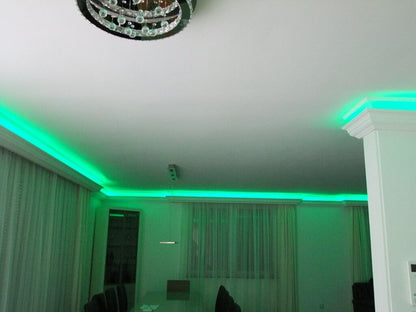 12 Meter LED Indirekte Beleuchtung Lichtprofile Wand Stuckleiste Beleuchtung BL 24